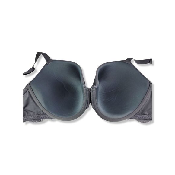 La Vie En Rose Lightly Lined Demi Bra Charcoal 38DD - Picture 5 of 12